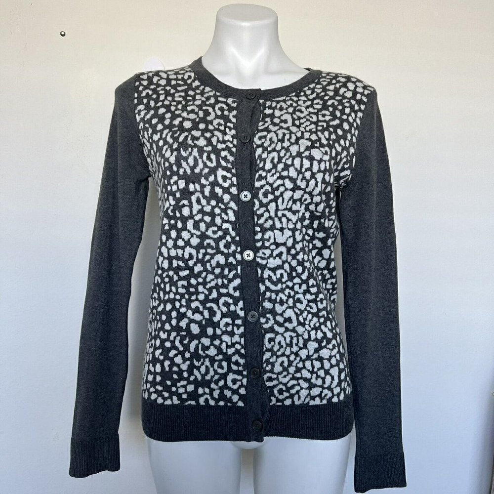 Office buttons Cardigan Sweater dark gray MEDIUM - Picture 4 of 15
